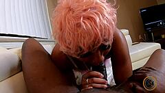 freaky ebony sub spreads wet pussy for bbc master's training