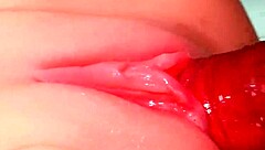 raw cock slides deep into tight ass no condom closeup