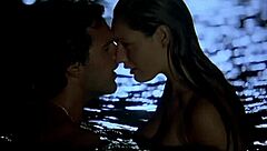 Kelly Brook bares huge boobs nude beach scenes in Survival Island movie