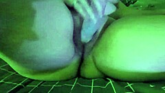 i rub dildo on plump clit and curvy pussy lips