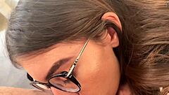 teen braces slut rims deepthroats messy facial pov