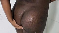 bruna black's big cock bath pounding