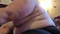 bbw milf strips yoga teases huge natural tits