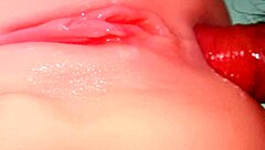 raw cock slides deep into tight ass no condom closeup