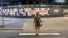 Wife Followed and Fucked by Friend in Exhibitionist Thrill