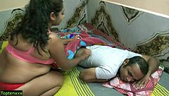 Beautiful bhabhi sneaks night for hard creampie cheating fuck lover