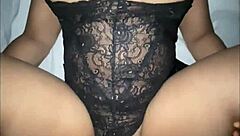 Desi hot ebony babe rides big cock cowgirl in viral homemade video