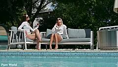 Summer Seminar Sparks Steamy FFM Threesome Candee Licious Leo Ahsoka GP3335