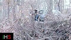 sublime outdoor car anal slut pounded deep in forest