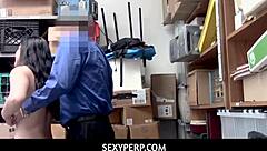 Hey officer why fuck naughty Monica Sage ass pussy at work
