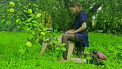 Anastasia mistress strapon fucks slave ass anal outdoor domination submission