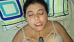 white skinned blonde girlfriend punished with deep anal assfucking