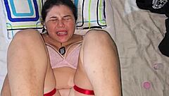 white skinned blonde girlfriend punished with deep anal assfucking