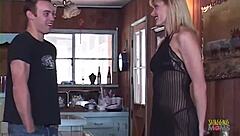 horny tattooed milf tempts neighbor for hard ass and pussy pounding