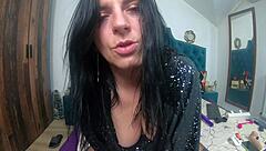 horny curvy wife in ripped pantyhose dances masturbates cameltoe fetish tease