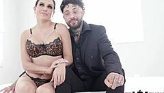 tatted tommy gets milf sandy love's sloppy oiled blowjob cowgirl and footjob