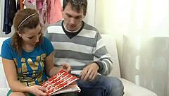 old man roughly drills petite young russian pussy hardcore
