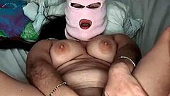 sucia enmascarada fingers her tight pussy so dirty 😈💦 solo orgasm play