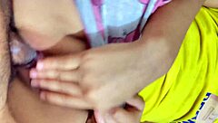 Petite chibola begs for juicy pink pussy spooning fuck closeup