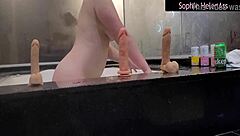 sophie helenass natural tits and perfect ass fucked by three