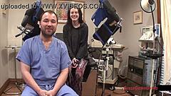 Lainey Endures Intense Gyno Exam Spreading for Doctor