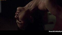 Charlotte lewis topless big tits in sketch artist retro scene