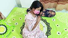 desi housewife roleplays first time bedroom fuck with natural tits and panties