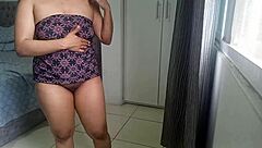 juicy housewife squirts fingering pussy spied on by neighbor