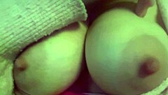 italian milf artemisia love bounces juicy big natural tits in slow motion solo tease