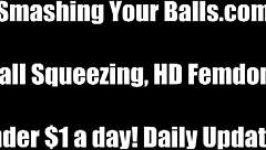 Hollis and Heather take turns kicking your balls!