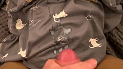 masked villain plays with halloween sex doll intimately