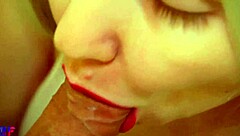 i love giving close-up blowjobs with deepthroat creampie finishes