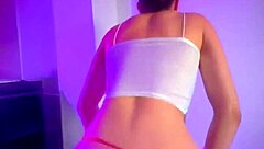 sexy curvy ebony babe's massive beautiful ass tempts into dirty interracial homemade fucking and screaming orgasms