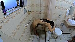 Intense Bathroom Pounding Of Busty Work Hottie