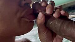 homemade milf takes big black cock deep in hottub jacuzzi