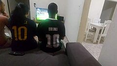 brazilian wife loses bet and fucks friend's monster cock