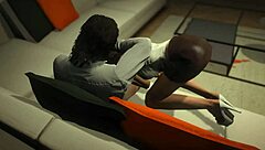 i invite the seductive hooker over in gta 5 game
