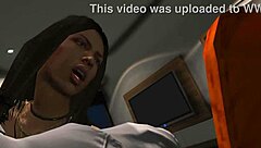 i invite the seductive hooker over in gta 5 game