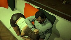 i invite the seductive hooker over in gta 5 game
