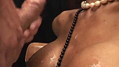 Ebony Shemale Explodes With Massive Cumshot Coverage!