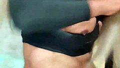 Ladyboy Transsexual Strokes Her Hard Cock Outdoor