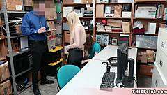 beautiful emma bent over fucked by guard as bf watches