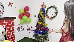 Apartment Owner Craves Muscles For Intense Christmas Fuck