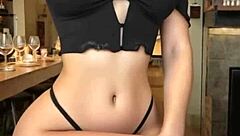 Sexy Girl Rocks Black Bikini Perfectly