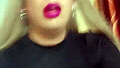 Ladyboy Transsexual Strokes Her Hard Cock Outdoor