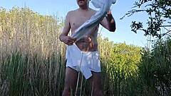 Public Slave Stripped Naked for Humiliating Walk