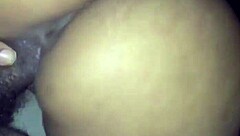 ebony teen creams hard on massive black cock close up