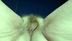 granny rams cucumber deep into hairy pussy and ass for german hardcore