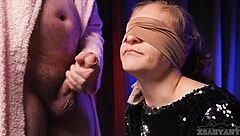 Angry Tricked Sucking Cock Blind Taste Game Xsanyany