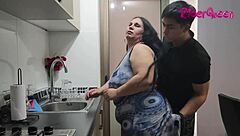 Riderqueen delivers uncensored real latina milf creampie sex tape passion